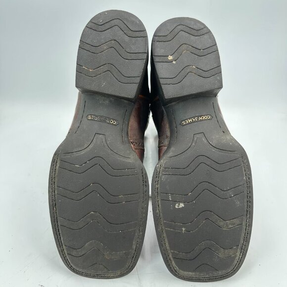 Cody James Gibson Men Size 11D BBMP-613 Brown Black Leather Pull On Western Boot - Picture 8 of 13